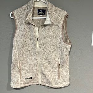 Simply southern heathered tan vest